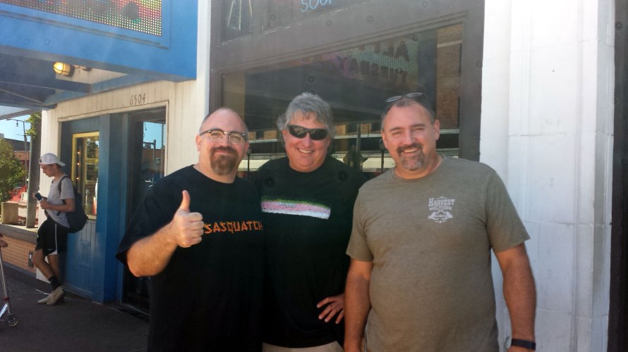 Me, Bill, and my brother Scott. We just finished scouring Vintage Vinyl and were heading to Blueberry Hill for a burger.