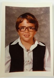 My mother sewed that sweet Han Solo outfit for me. No way it wasn't going to be worn on picture day, 1978